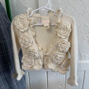 Girls Lemon Loves Lime Knit Sweater Size 3 Year